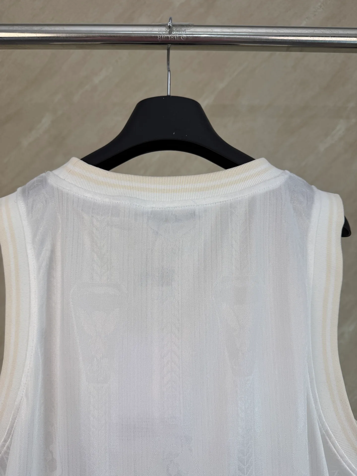 Acne Studios 26SS football jersey technical jacquard fabric logo vest size s m l xl
